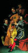 Reinhold Timm Christian IV's musicians. china oil painting reproduction